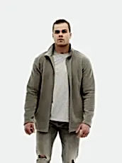 Мужская флисовая кофта на длинной молнии