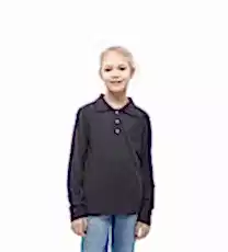 Рубашка поло детская с длинным рукавом