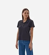 Рубашка поло женская с коротким рукавом