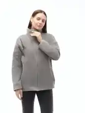 Женская флисовая кофта на длинной молнии