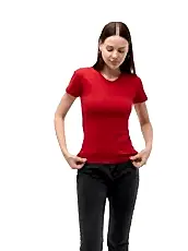 Женская футболка стандарт с U - образным вырезом