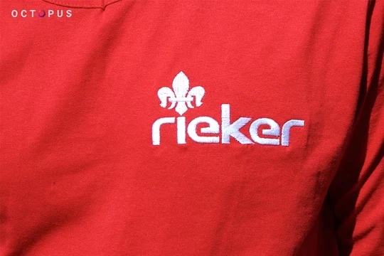 Футболки с вышивкой для производителя обуви Rieker None