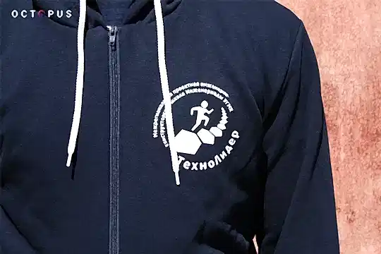 Толстовки на молнии с печатью для Инженериады УГМК None