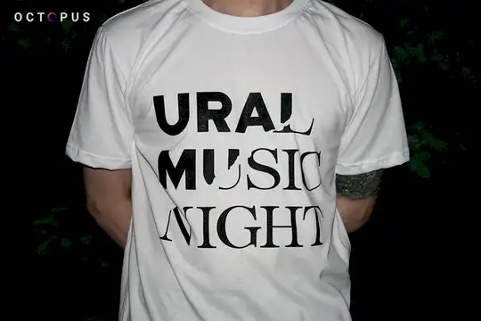 Футболки c печатью для Уральской Ночи музыки 2018 None